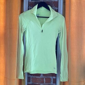 Athletic under armour long sleeve zip up top